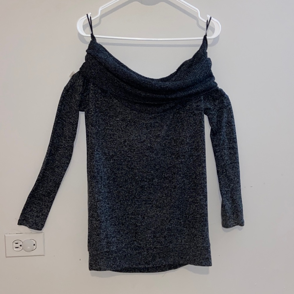 Comfy cold-shoulder sweater by Express